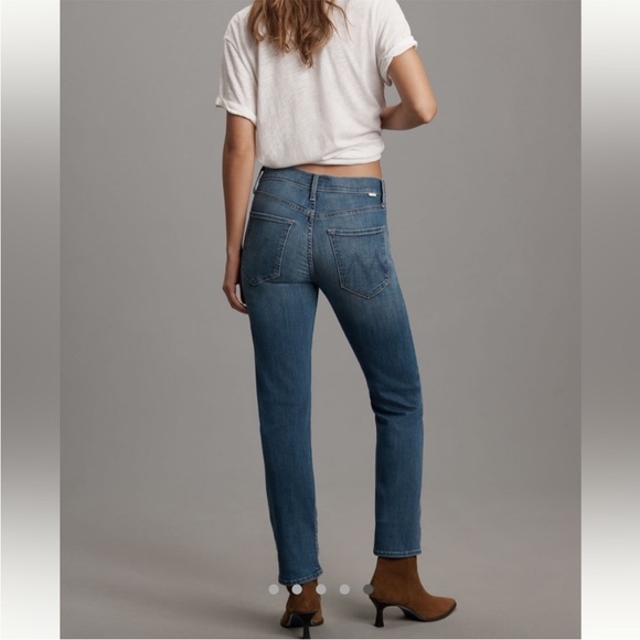 NWT MOTHER THE RIDER MID RISE STRAIGHT LEG ANKLE JEANS SIZE 26 - Picture 4 of 8